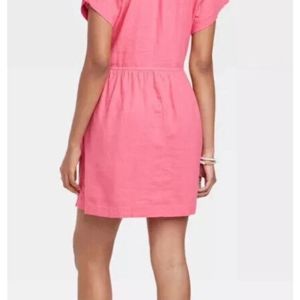 Universal Thread Women's Linen Short Sleeve Mini Shift XL - Picture 3 of 9